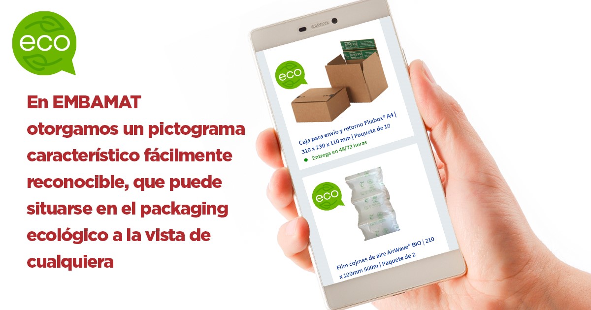 Productos embalaje sostenible sello ECO