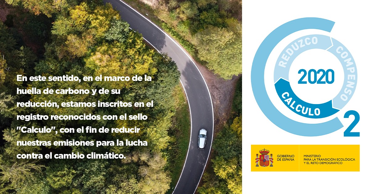 Embamat está inscrita en el Registro de huella de carbono reconocida con el sello CALCULO.