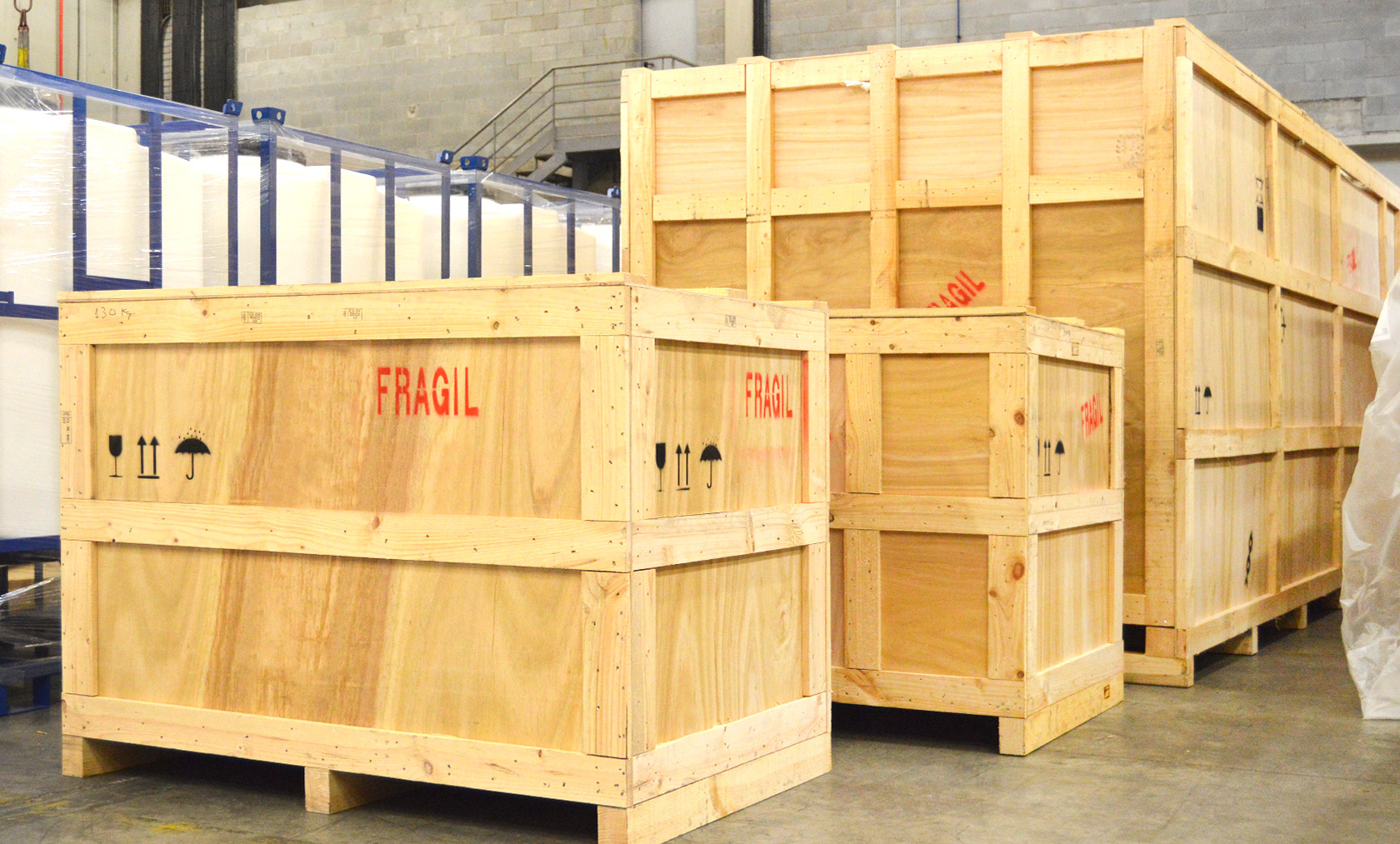 Caja de transporte para embalaje