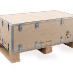 Caja de madera para mercancía peligrosa UN