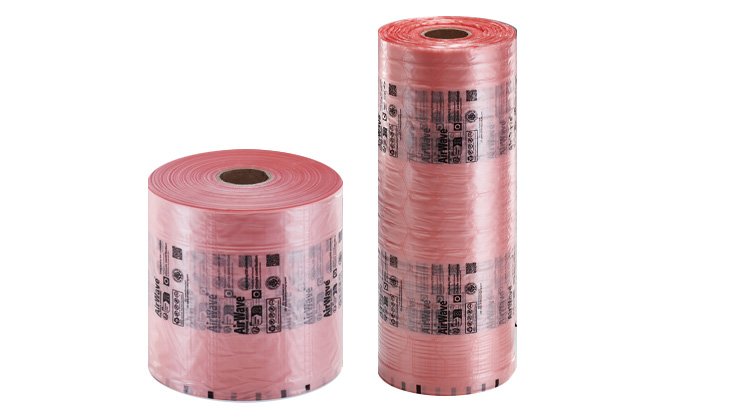 Film para relleno con aire con cojines ecol&oacute;gicos de papel Film para relleno con aire con cojines especiales ESD AirWave