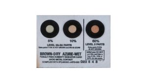 Indicadores de humedad para paquetes